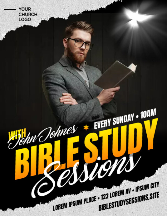 BIBLE STUDY FLYER Template PosterMyWall