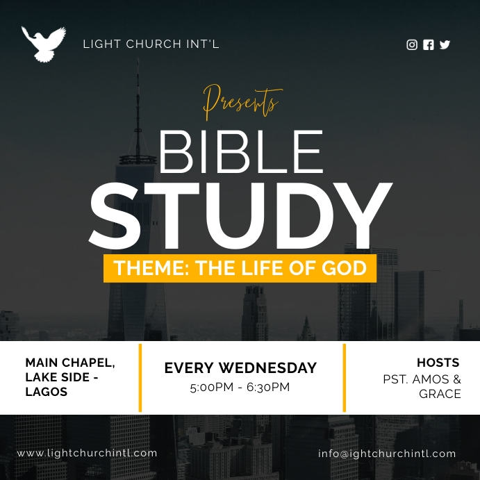 Bible Study Flyer Template PosterMyWall