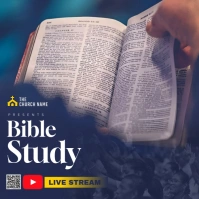 Bible Study Flyer Square (1:1) template