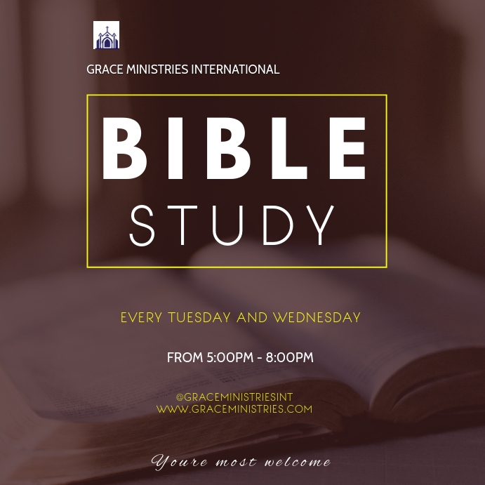 Copy of BIBLE STUDY FLYER PosterMyWall