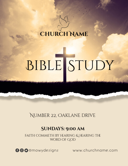 Bible Study Flyer Template Free Ablebionics
