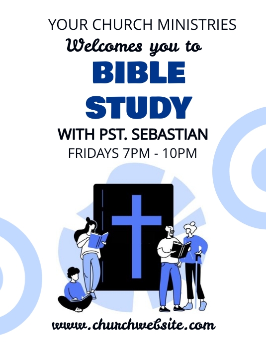 Bible Study Flyer Template PosterMyWall