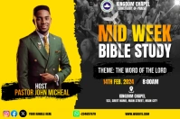 bible study flyer Rótulo template