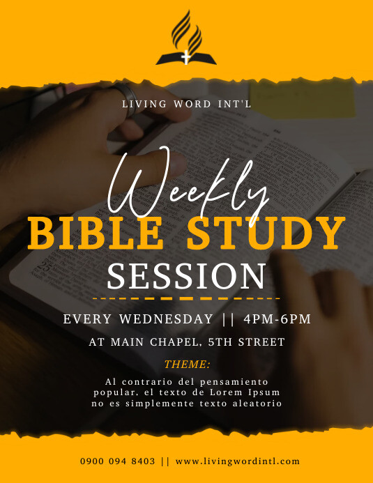 Bible study flyer Template PosterMyWall Bible study flyer Template PosterMyWall