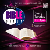 Bible study flyer template Publicación de Instagram