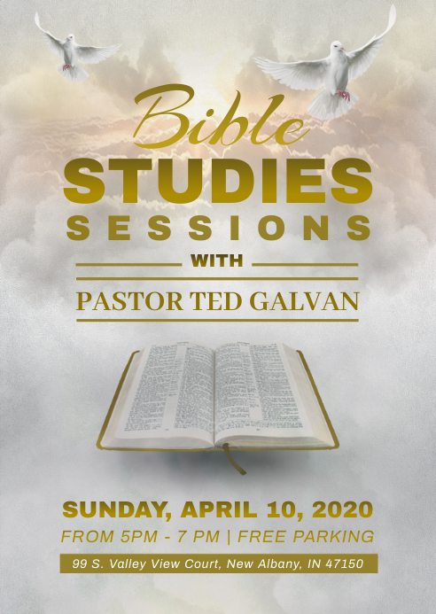 Bible Study Flyer Template PosterMyWall