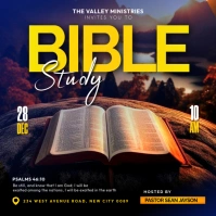 Bible Study invitation flyer poster for template Instagram-bericht