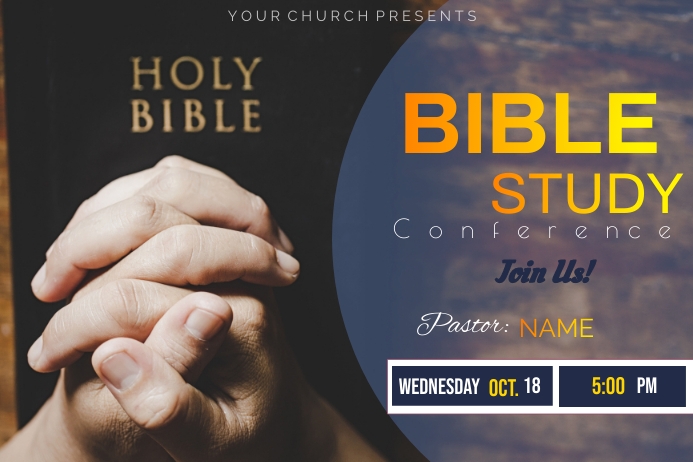 Bible Study Invitation Templates | PosterMyWall