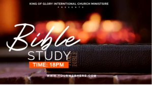 Czarny Bible Study Event Digital Display Template