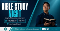 Black Bible Study Night Gambar Bersama Facebook Template