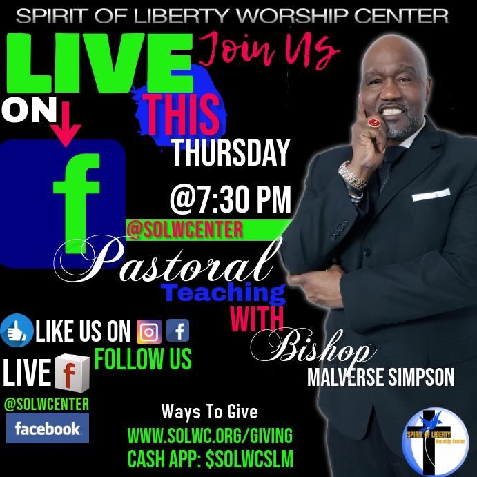 bible study on FB live Template | PosterMyWall