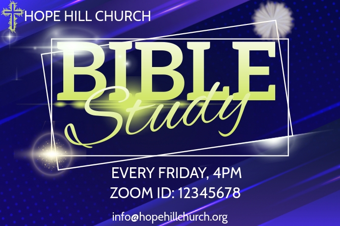 Bible Study Poster Affiche template
