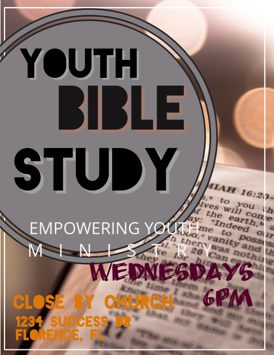Small group bible study Template PosterMyWall