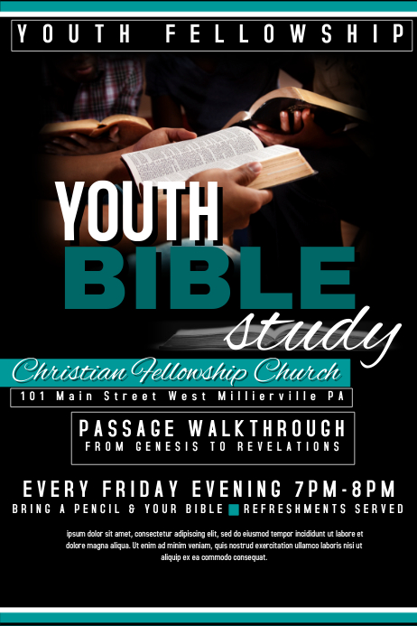 Copy of Bible Study | PosterMyWall