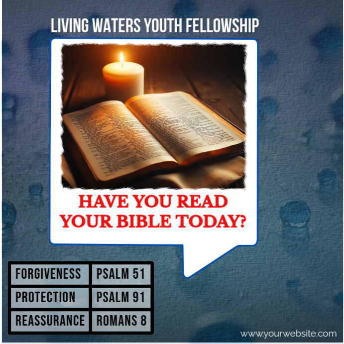 Bible study Reminder Template | PosterMyWall