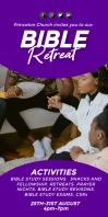 PURPLE PROFESSIONAL BIBLE STUDY ROLL UP  BANNER template