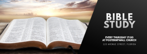 Black Church Bible Study รูปปกบน Facebook Template