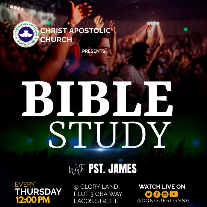 BIBLE STUDY TEMPLATE PosterMyWall