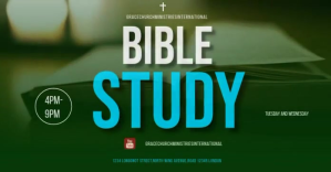 Green Bible Study Announcement Facebook Shared Image Template