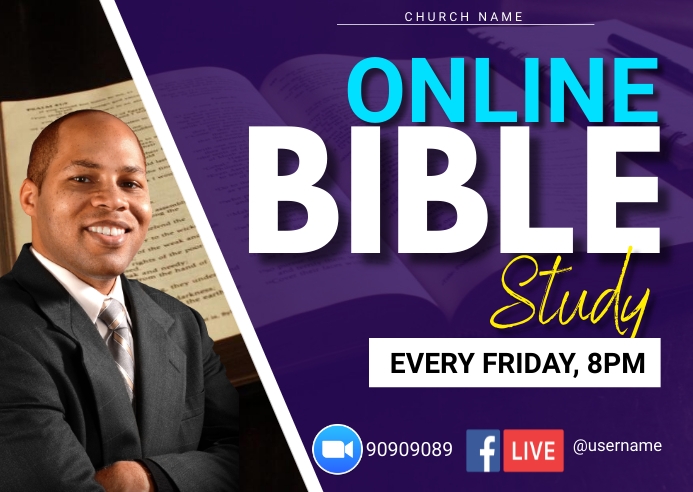 BIBLE STUDY Template | PosterMyWall