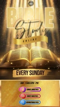 Bible Study Video Design Template Instagram Story