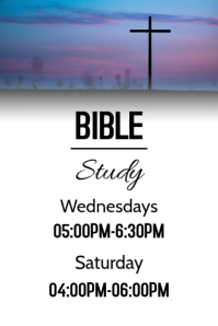 Blanco Bible Study Poster Template