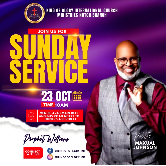 bible study WORSHIP FLYER (12) Publicação no Instagram template