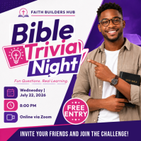 Weiß Bible Trivia Night Instagram Post Template