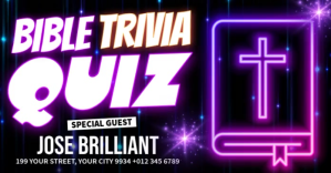 Fioletowy Bible Trivia Quiz Facebook Shared Image Template