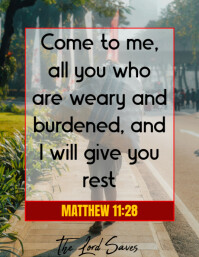 Bible Verse Ad Template Flyer (US Letter)