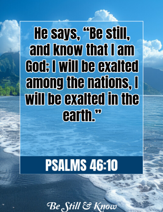 Bible Verse Ad Template Folheto (US Letter)