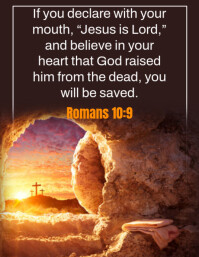 Bible Verse Ad Template Flyer (format US Letter)
