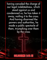 Bible Verse Ad Template Ulotka (US Letter)