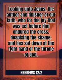 Bible Verse Ad Template Flyer (US Letter)