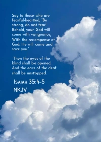 Bible Verse Flyer A6 template