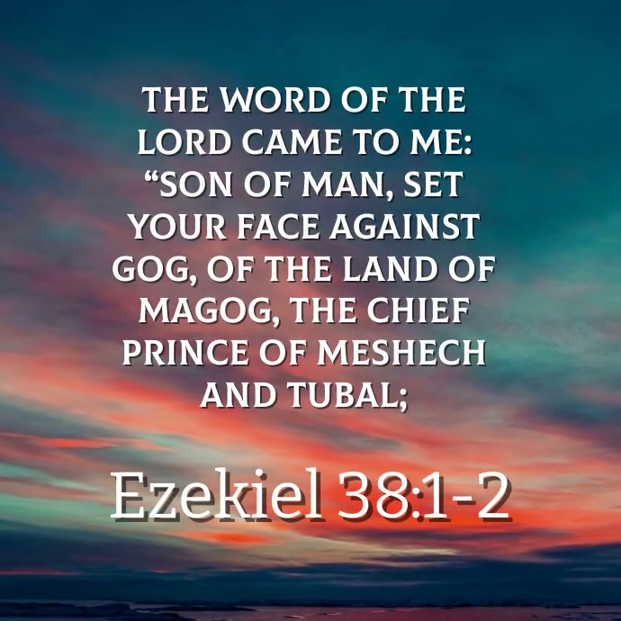 Plantilla de Bible verse gog and magog PosterMyWall