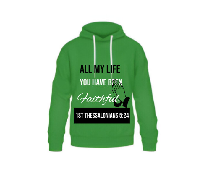 Bible verse hoodie design Medium Rectangle template