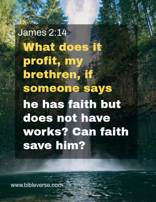Plantilla de Bible Verse James 2:14 | PosterMyWall