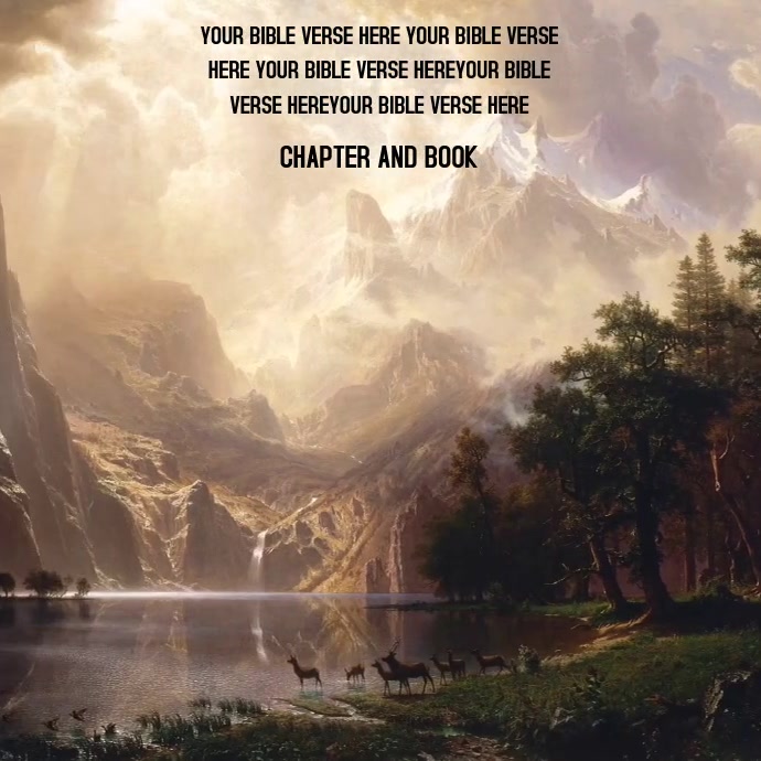 BIBLE VERSE POST SOCIAL MEDIA TEMPLATE | PosterMyWall