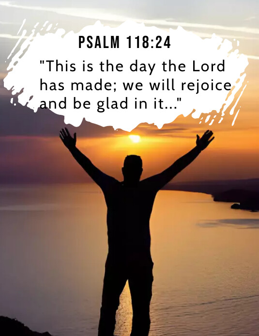 Bible verse poster Flyer (US Letter) template