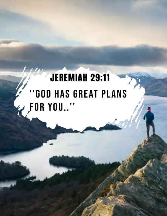 Bible verse poster Flyer (US Letter) template