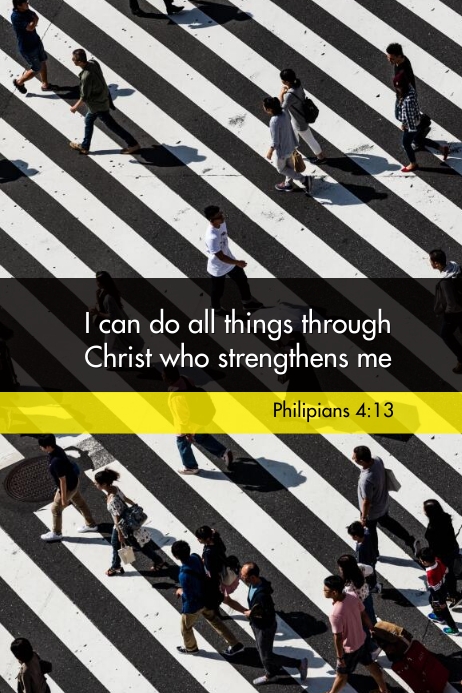 bible verse poster philipians 4:13 template