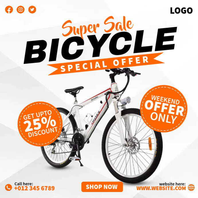 Bicycle Riding Ad BIcycle Ads Template | PosterMyWall