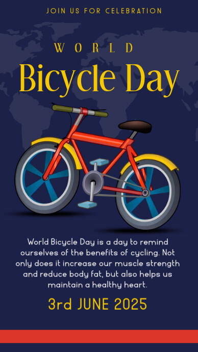 bicycle day, bicycle ride,event Instagram 快拍 template