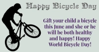 bicycle day ภาพที่แชร์บน Facebook template