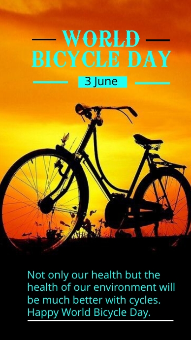 Bicycle Day Template PosterMyWall