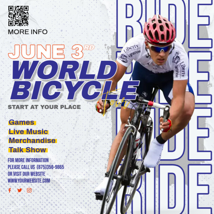 Bicycle Riding Ad Bicycle Event Ads Template | PosterMyWall