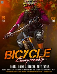 bicycle event posters Flyer (format US Letter) template