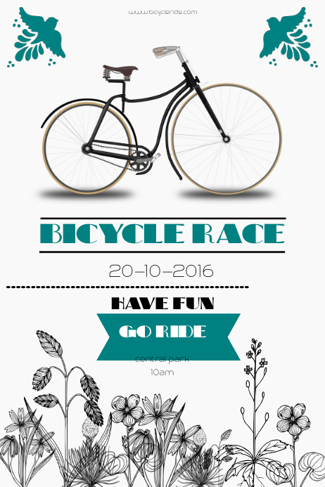 Bicycle Race Poster template