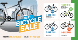 Hvid bicycle sale Facebook Ad Template